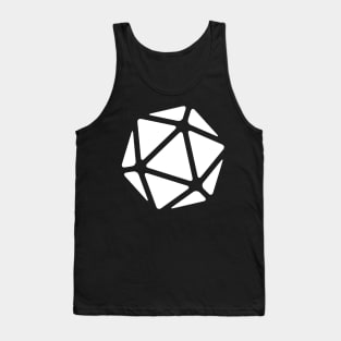 Blank D20 Logo (White Print) Tank Top